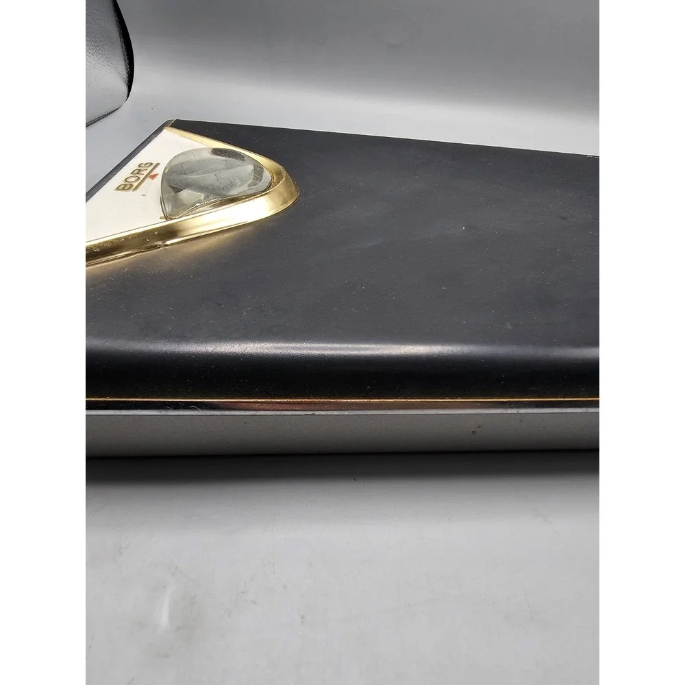 Vintage MCM‎ Borg Flight Bathroom Scale Made In USA Black Brass